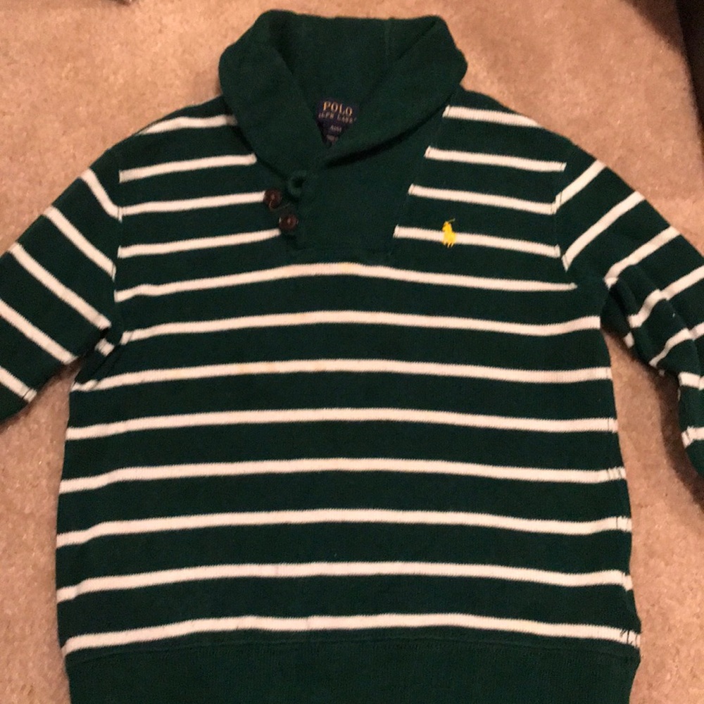 AUTHENTIC RALPH LAUREN POLO shawl sweater